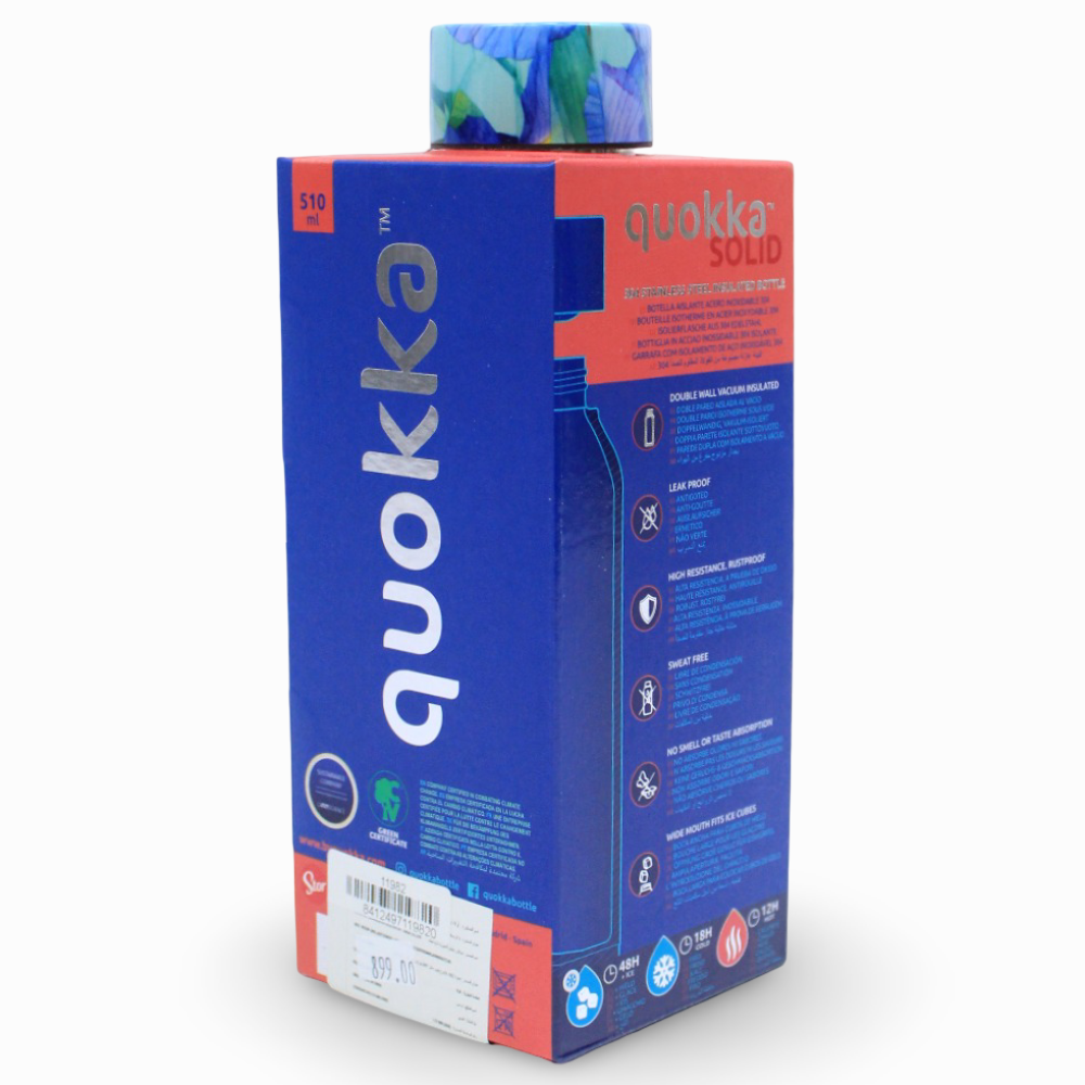 Quokka Stainless Steel Thermos 510ml – Blue Shades