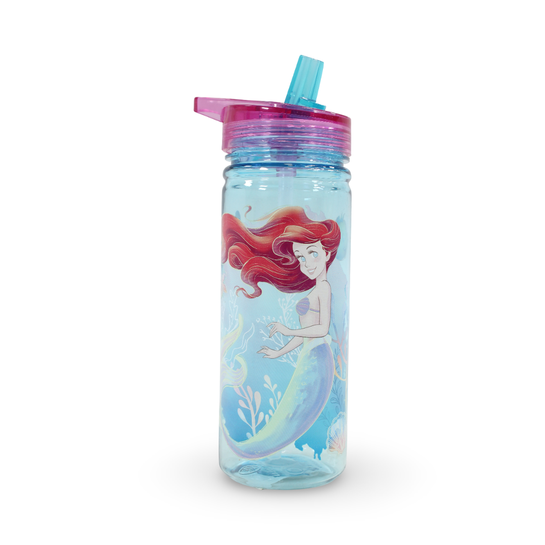 Stor Little Mermaid Kids Straw Bottle with Handle – 580ml - School