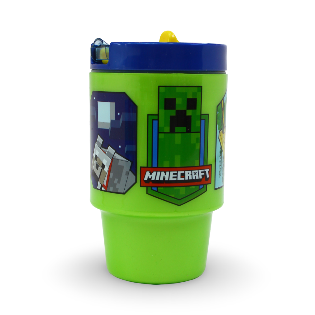 Minecraft Creeper Plastic Travel Tumbler – 530ml