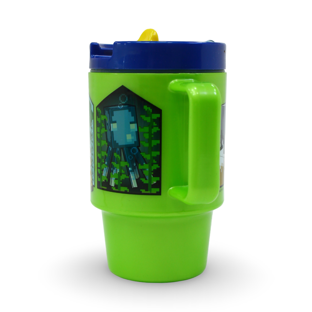 Minecraft Creeper Plastic Travel Tumbler – 530ml