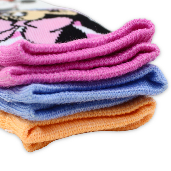 Minnie Mouse Girls Socks – Pack Of 3