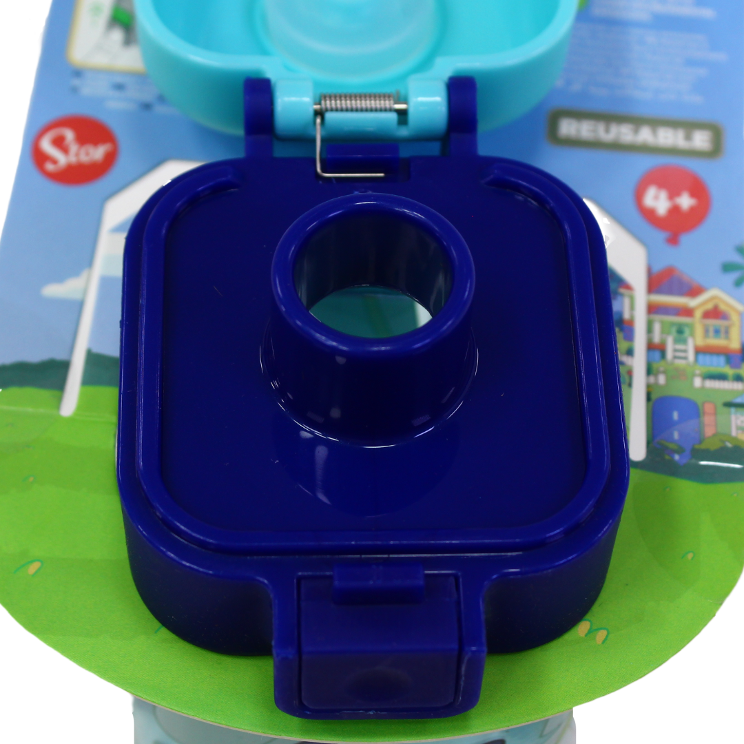 Stor Bluey Ecozen Safety Lock Square Water Bottle – 550ml