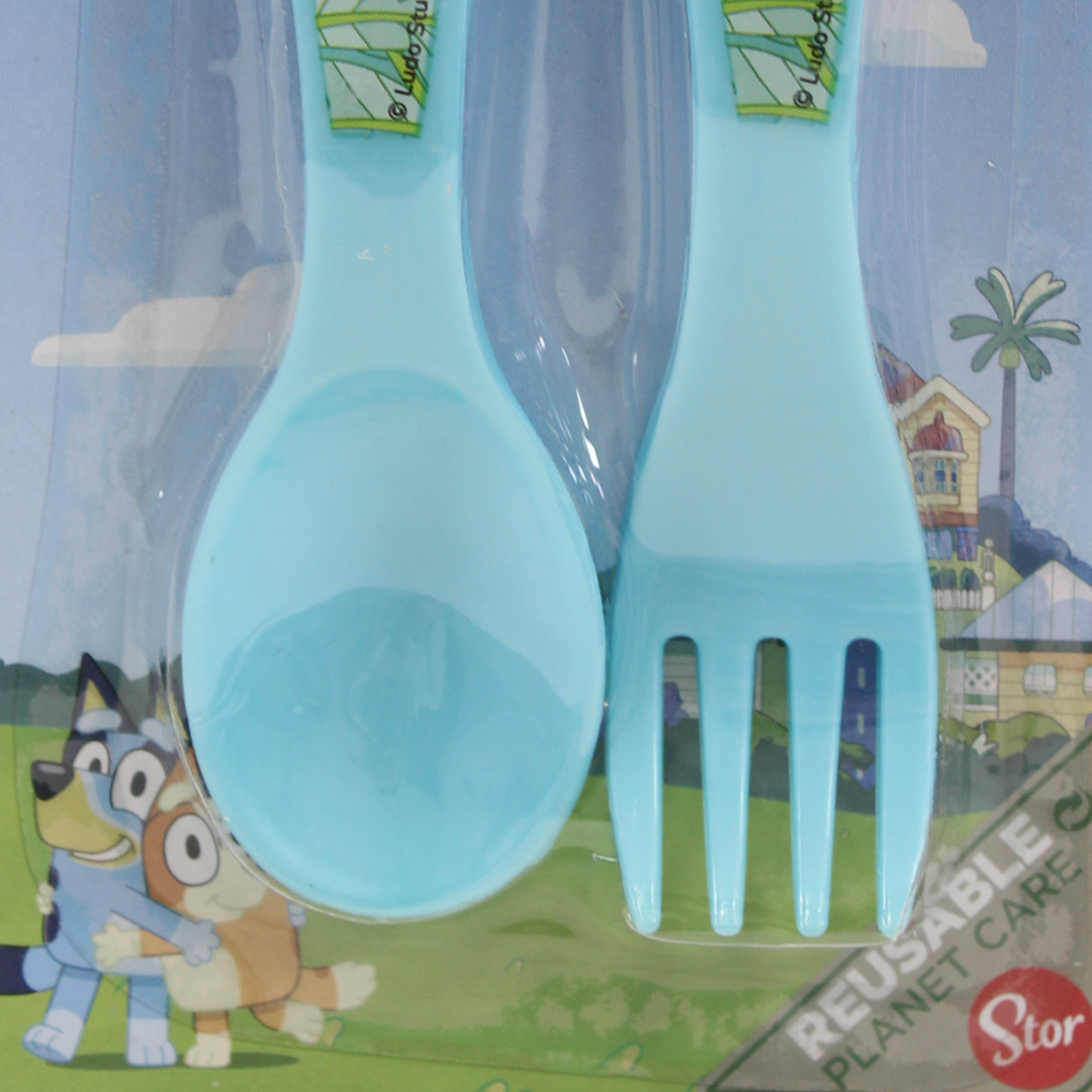 Stor Bluey Spoon and Fork Set