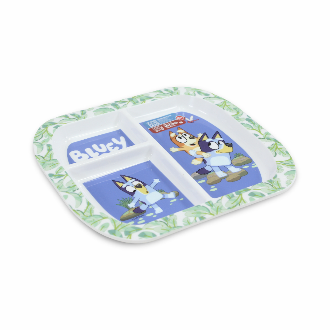 Stor Bluey 3-Section Reusable Microwave Plate