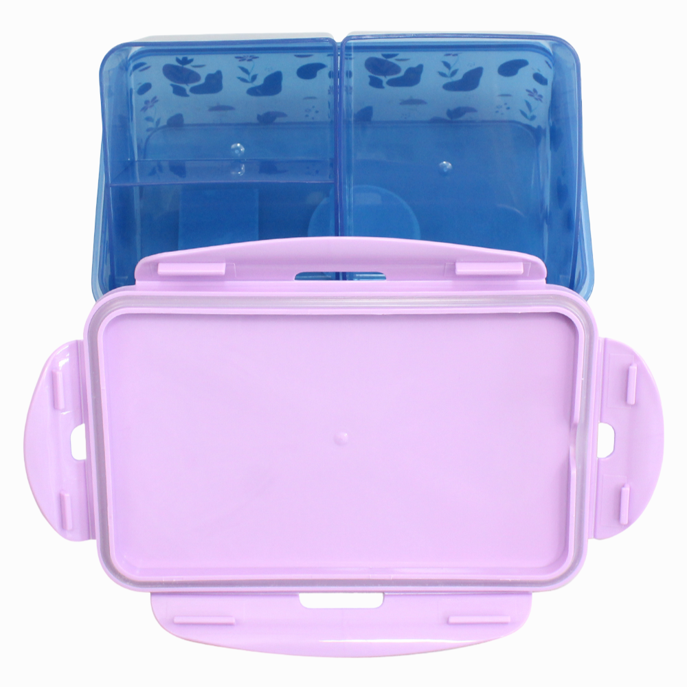 Stor Frozen Rectangular Food Container with Removable Compartments 1190ml