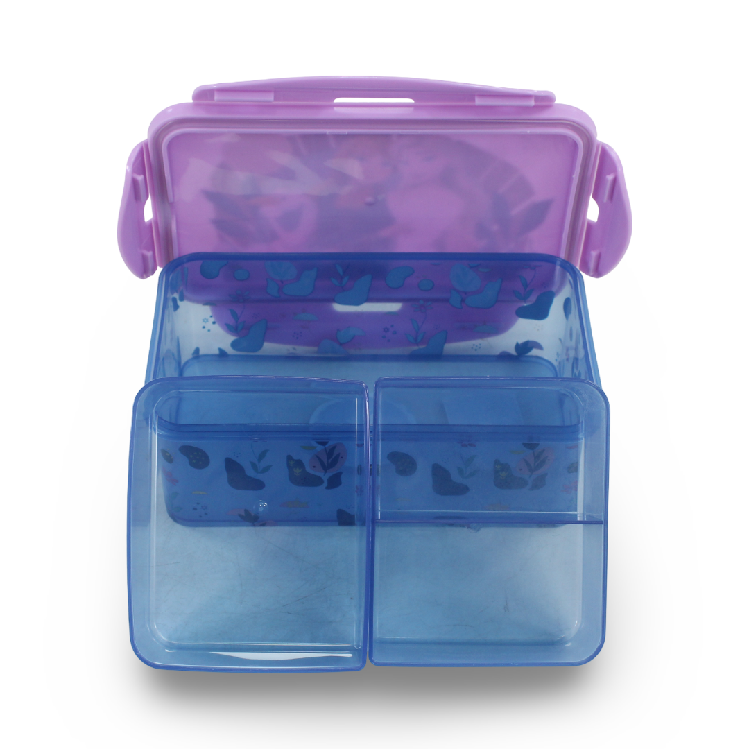 Stor Frozen Rectangular Food Container with Removable Compartments – 1190ml