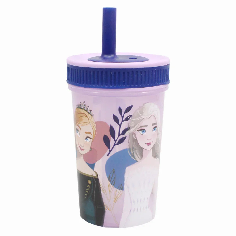 Stor Frozen Leakproof Silicone Straw Tumbler 465ml - Assortments
