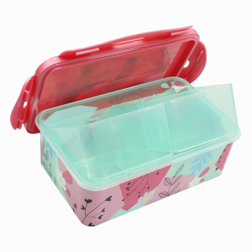 Stor Minnie Rectangular Food Container with Removable Compartments 1190ml