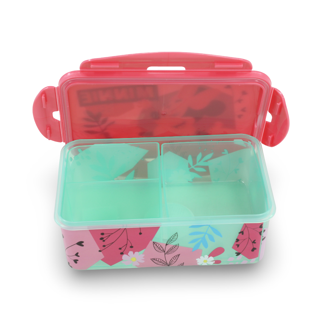 Stor Minnie Rectangular Food Container with Removable Compartments – 1190ml