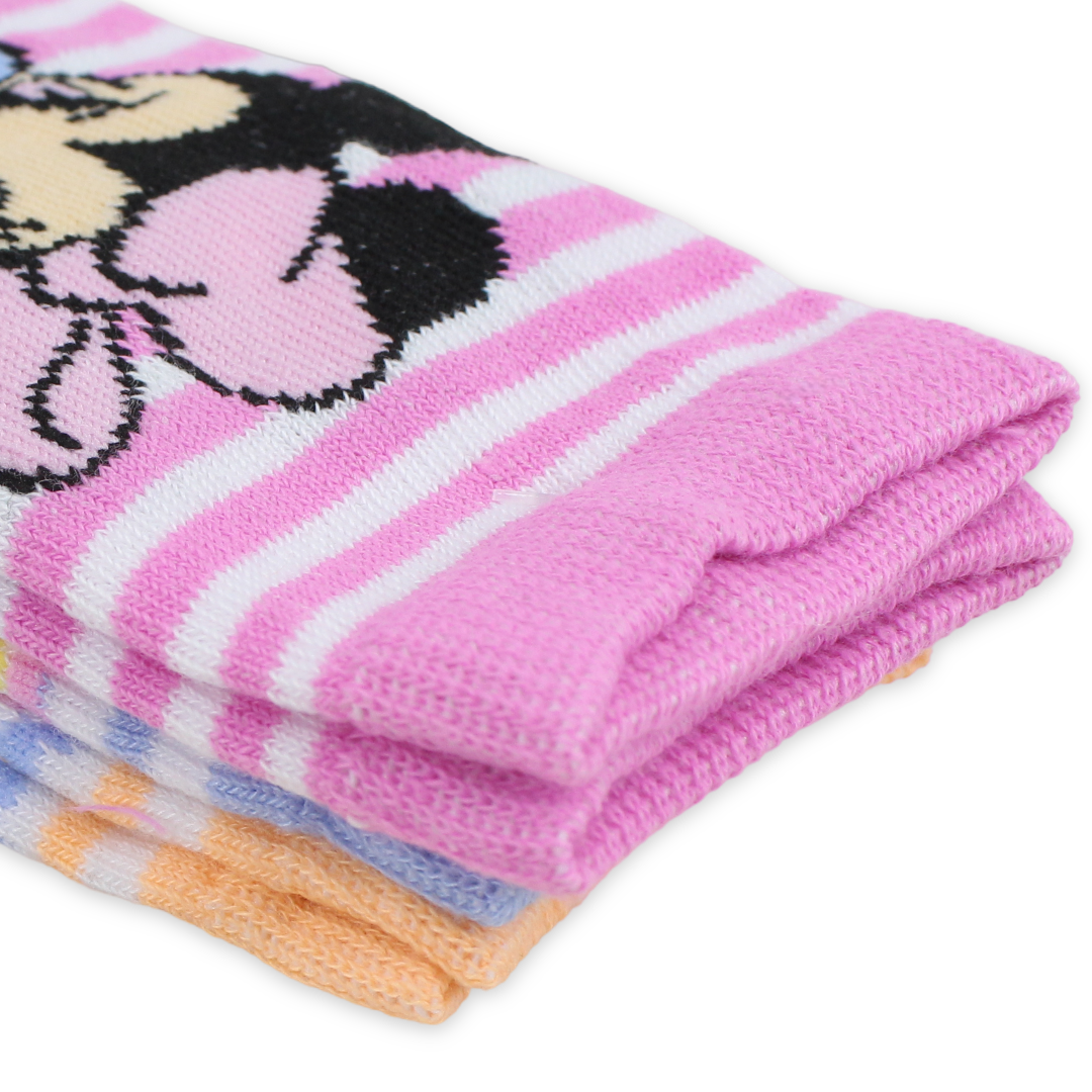 Girls Minnie Mouse Socks – Pack Of 3