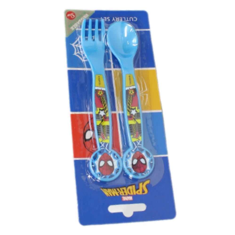 Spiderman Children's Cutlery Set - 2 Pcs
