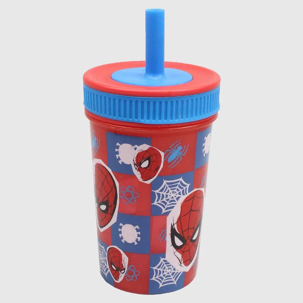 Stor Spiderman Leakproof Silicone Straw Tumbler 465 ML - Assortments