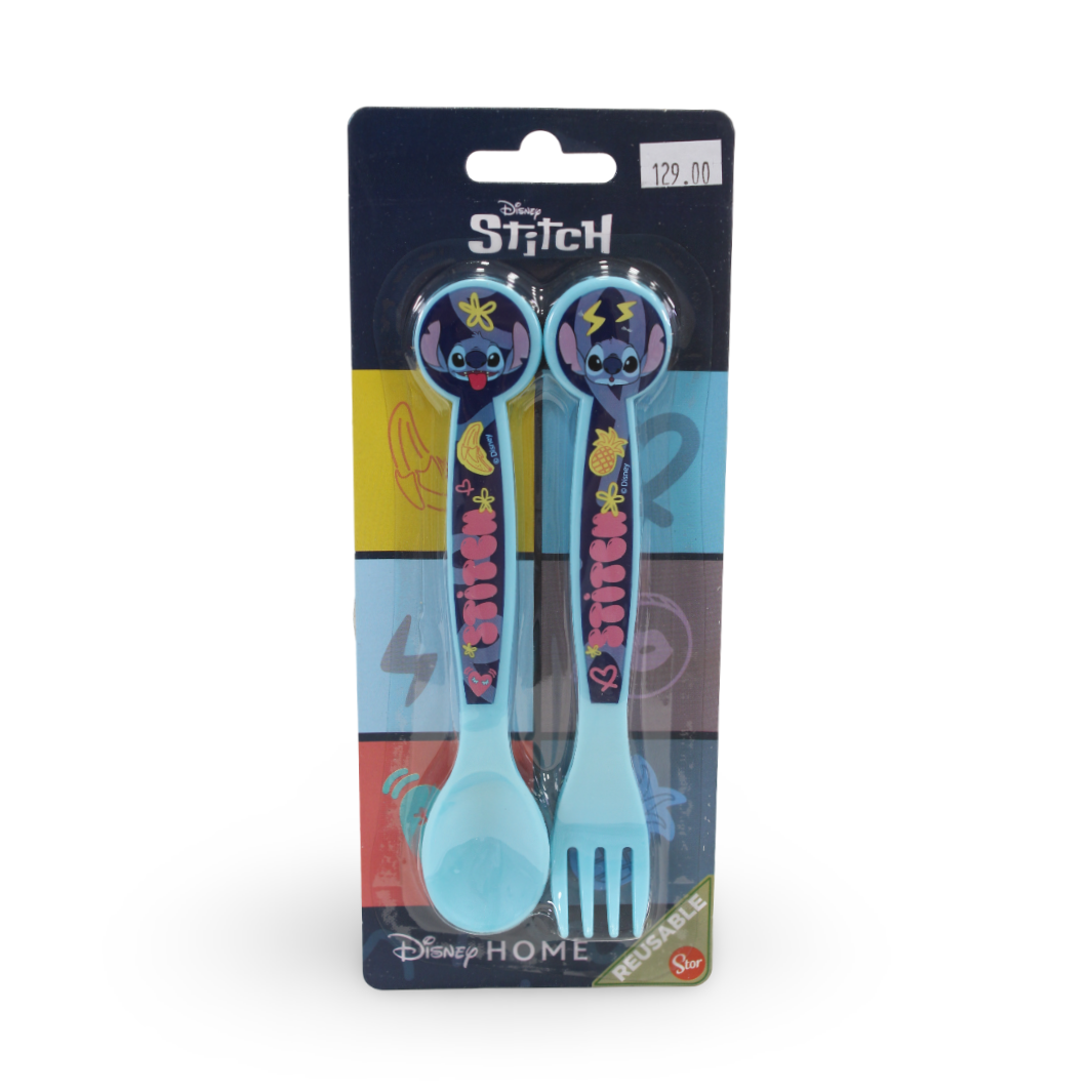 Stor Stitch Cutlery Set (Fork and Spoon) – Baby Blue