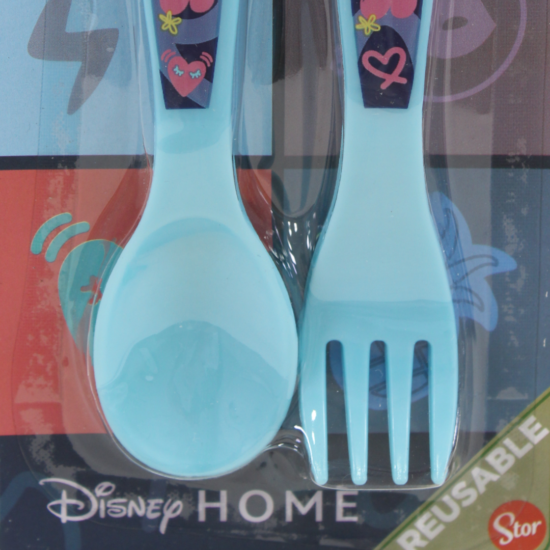 Stor Stitch Cutlery Set (Fork and Spoon) – Baby Blue