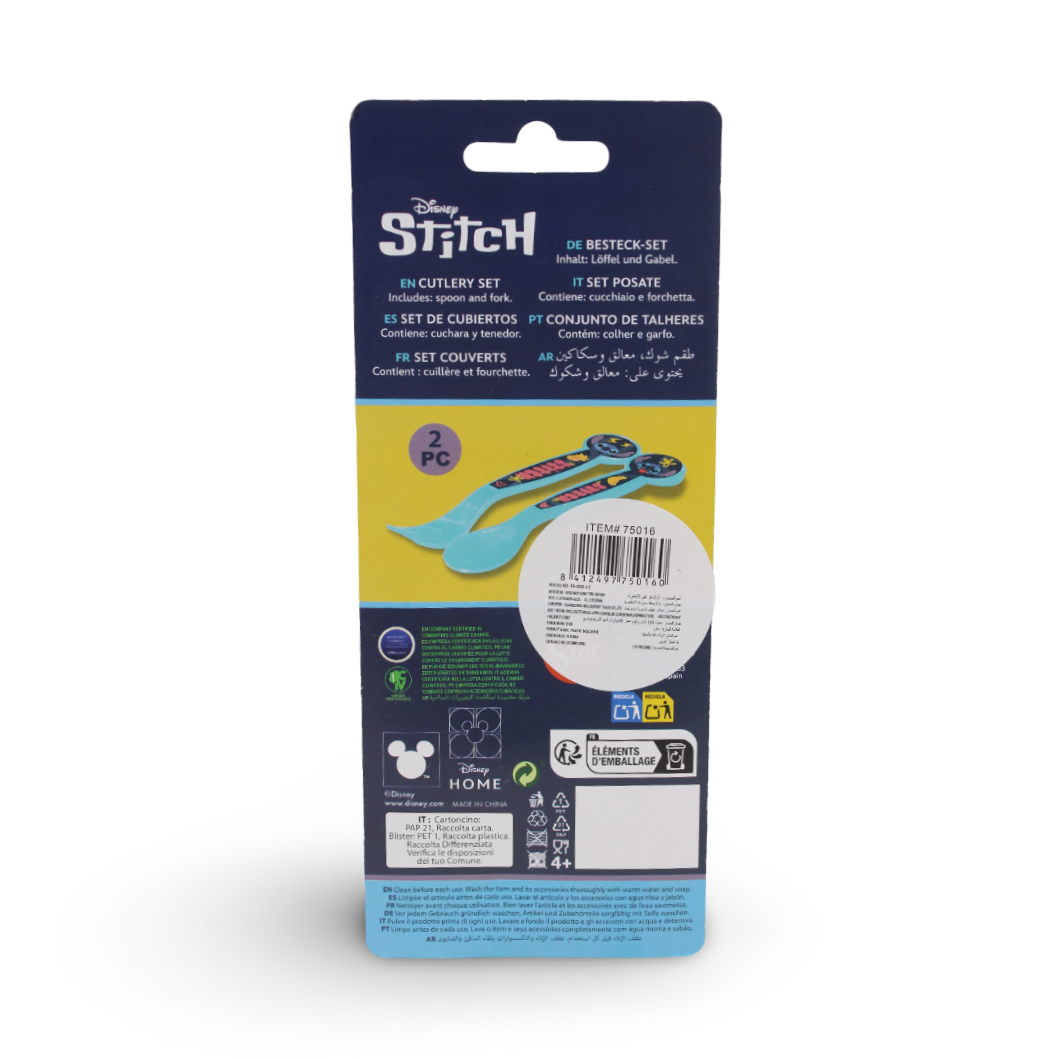 Stor Stitch Cutlery Set (Fork and Spoon) – Baby Blue