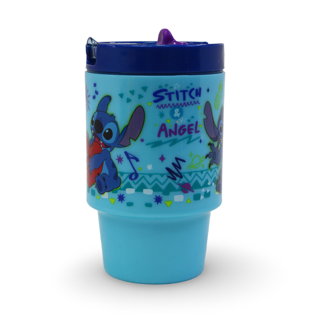 Stitch & Angel Plastic Drinking Bottle – 530ml