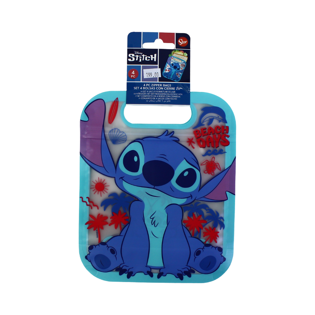Stor Stitch 4-Piece Reusable Zipper Bag Set