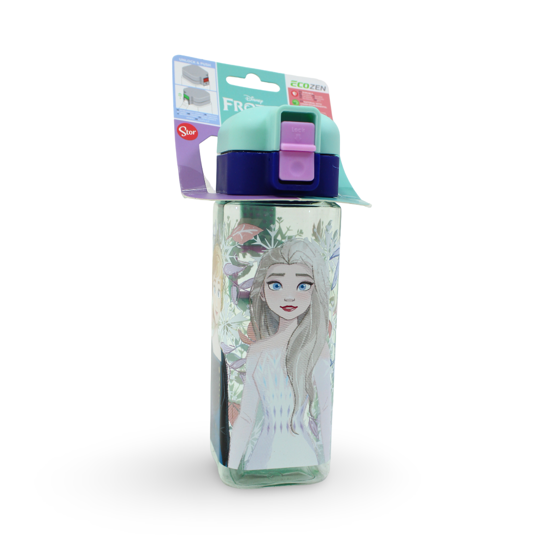 Frozen Ecozen Safety-Lock Square Water Bottle – 550ml
