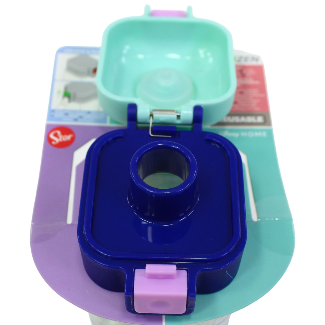 Frozen Safety-Lock Square Water Bottle – 550ml
