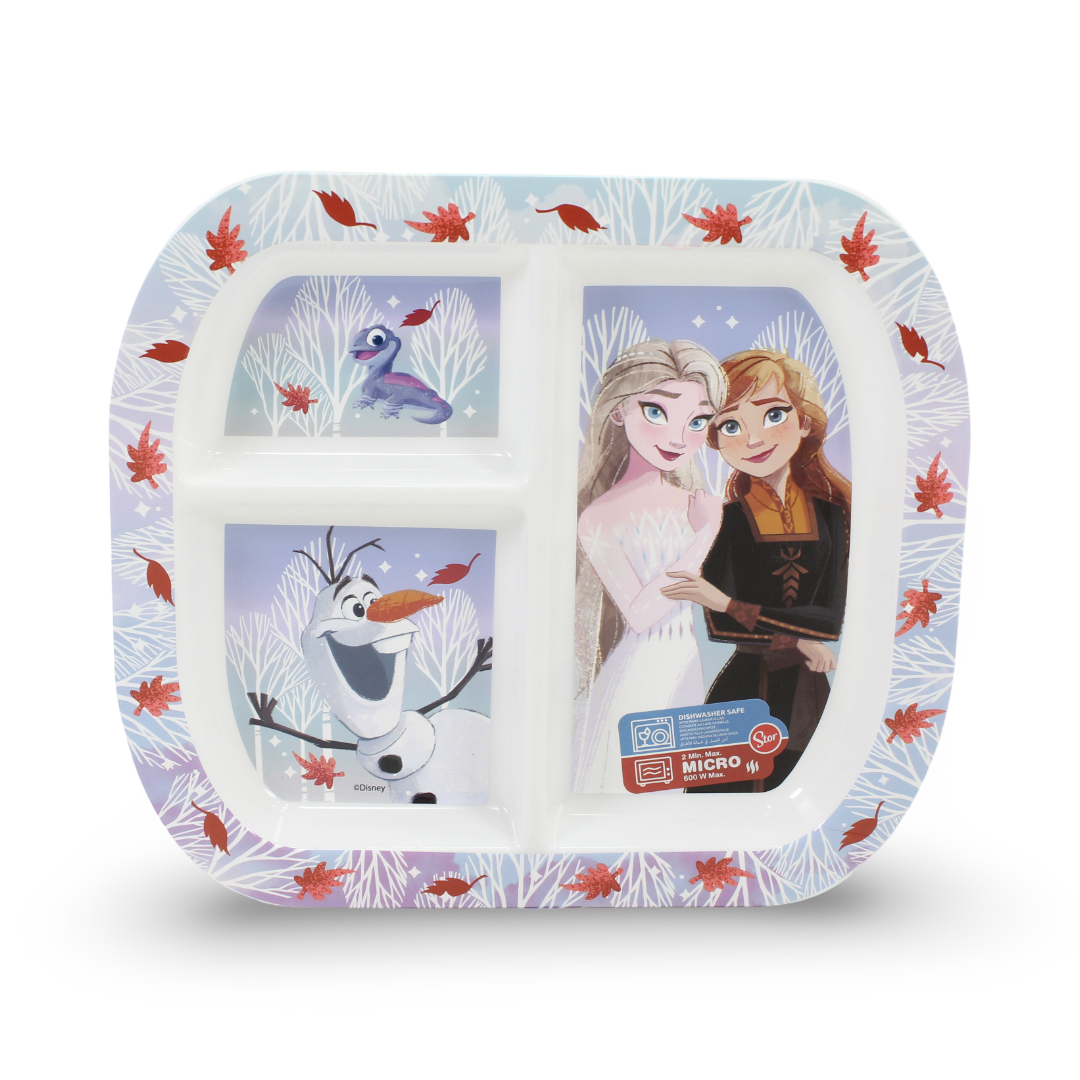 Stor Frozen Divided Plate 3 Piece - Assortments