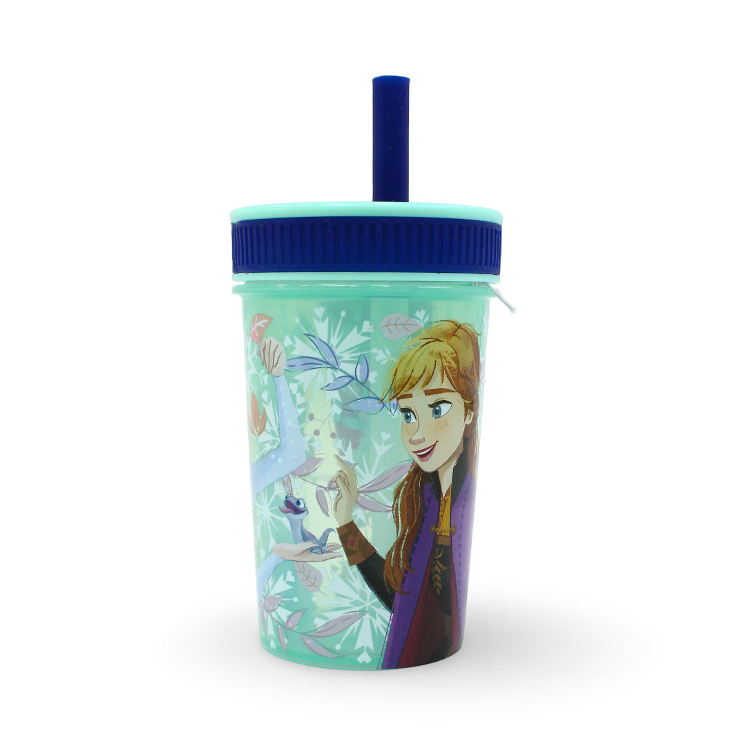 Stor Frozen Leakproof Silicone Straw Tumbler – 420ml