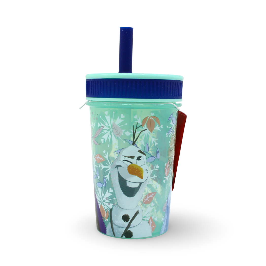 Stor Frozen Leakproof Silicone Straw Tumbler – 420ml