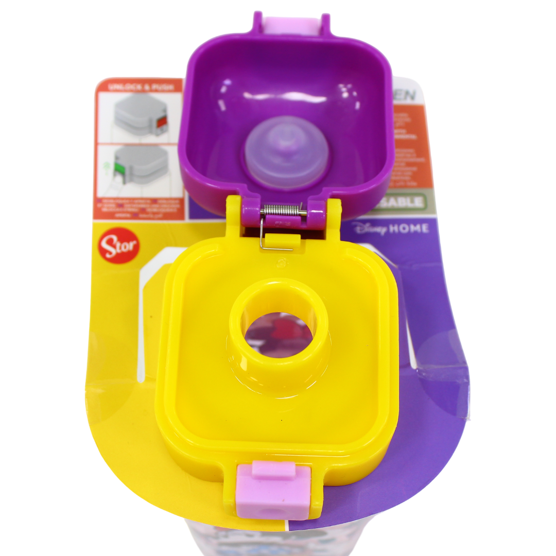 Stor Minnie Mouse Safety Lock Square Ecozen Water Bottle – 550ml