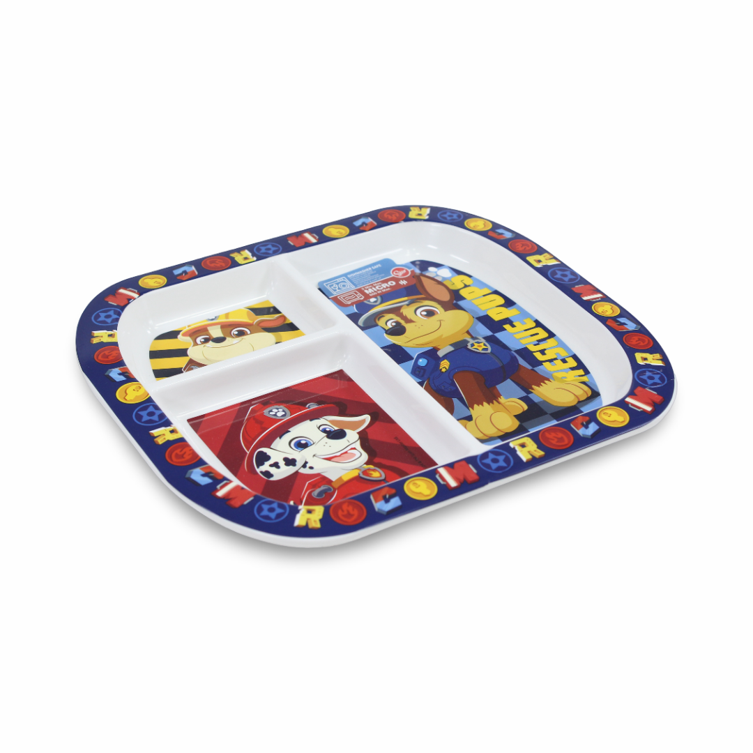 Stor Paw Patrol Rescue Pups Divided Plate – 3 Pieces