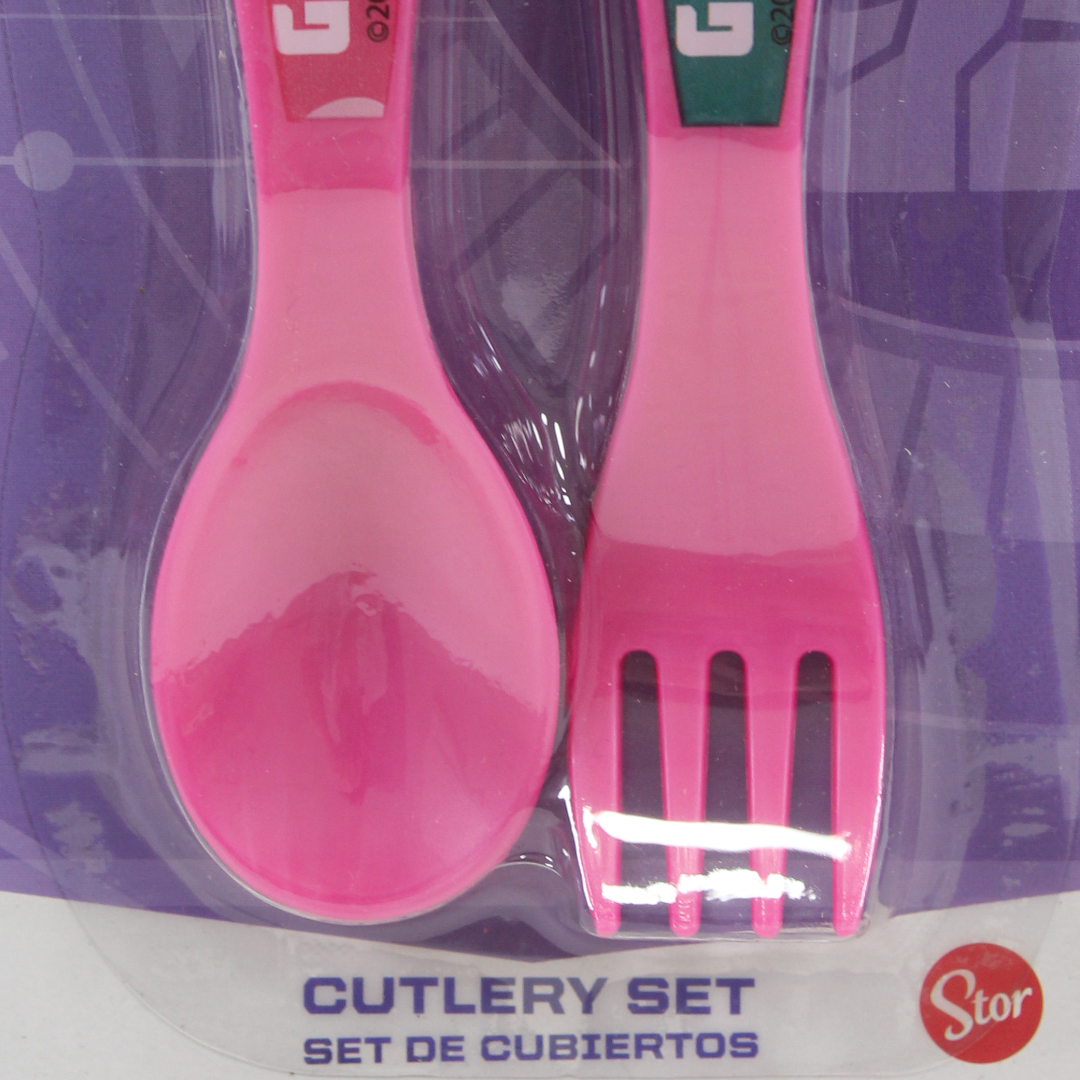 Stor Paw Patrol Cutlery Set (Fork and Spoon) – Pink