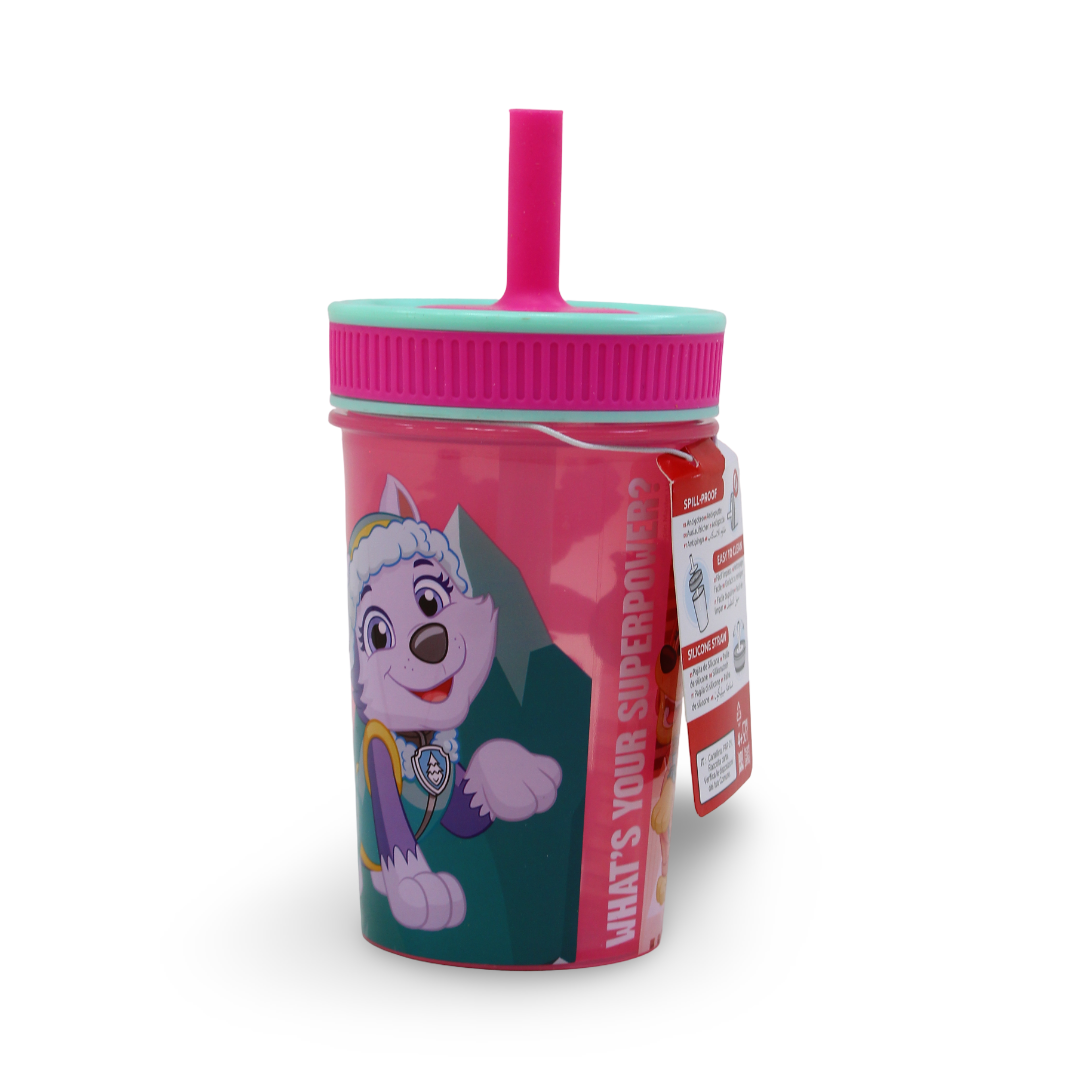 Stor Paw Patrol Skye Pink Silicone-Straw Tumbler – 420ml
