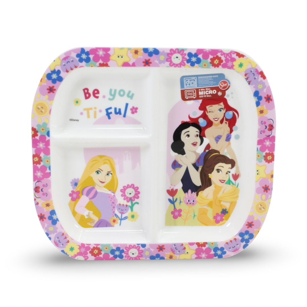 Stor Princess Girl Microwave Divided Plate – 3 Piece