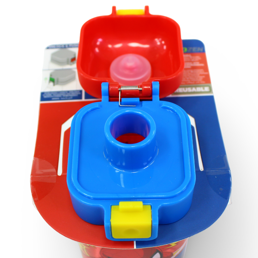 Stor Spider-Man Water Bottle with Flip-Up Lid – 550ml
