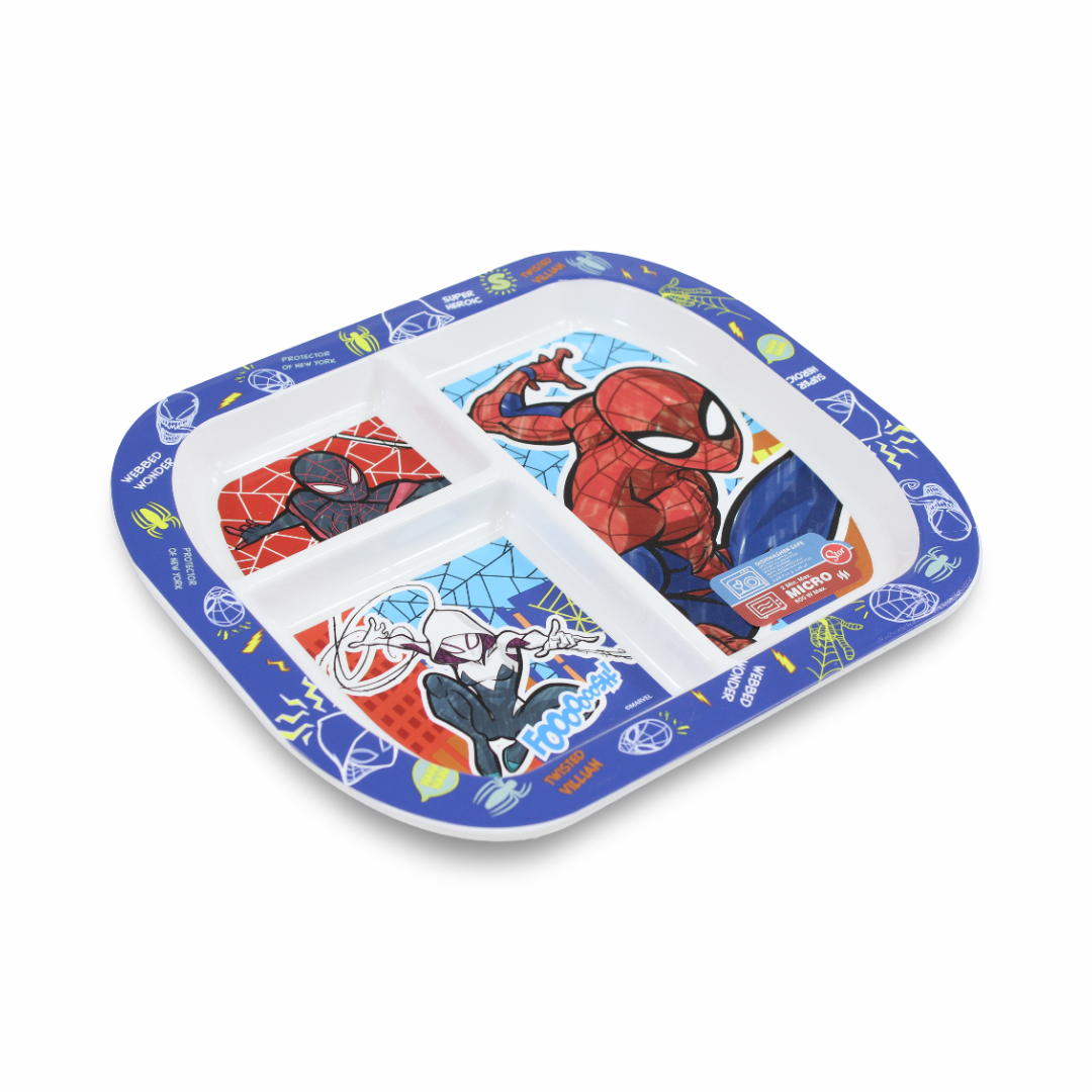 Stor Spider-Man Microwave Divided Plate – 3 Piece