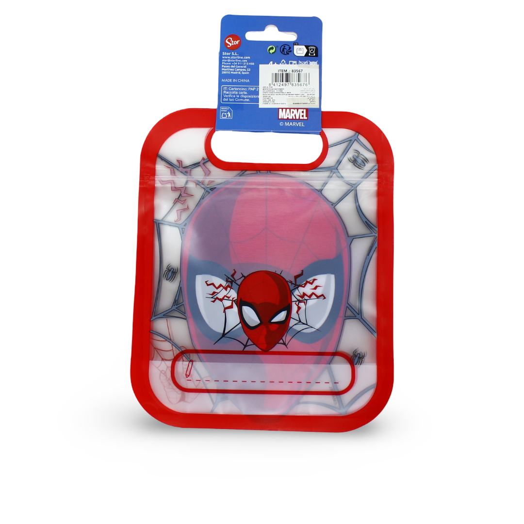 Stor 4-piece Spider-Man Reusable Zipper Bag Set