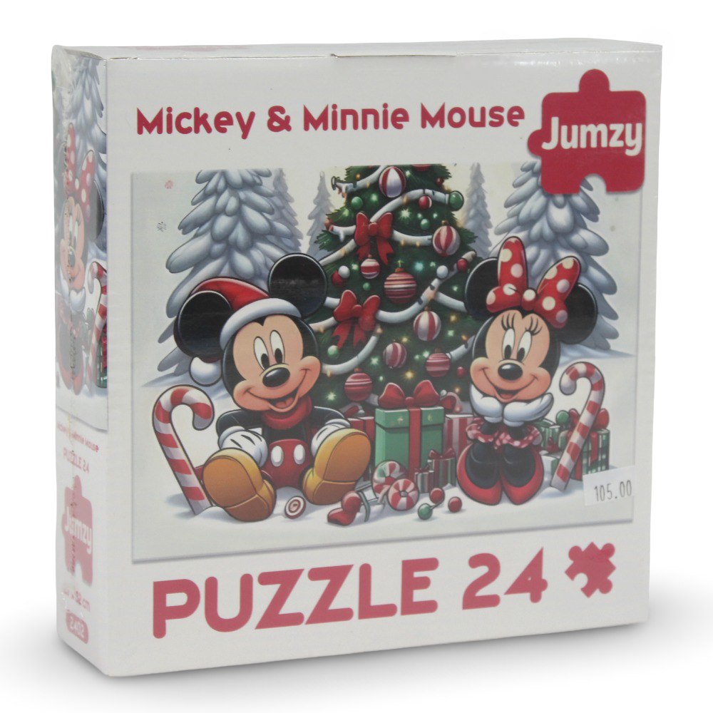 Jumzy Mickey & Minnie Mouse Puzzle – 24 Pieces