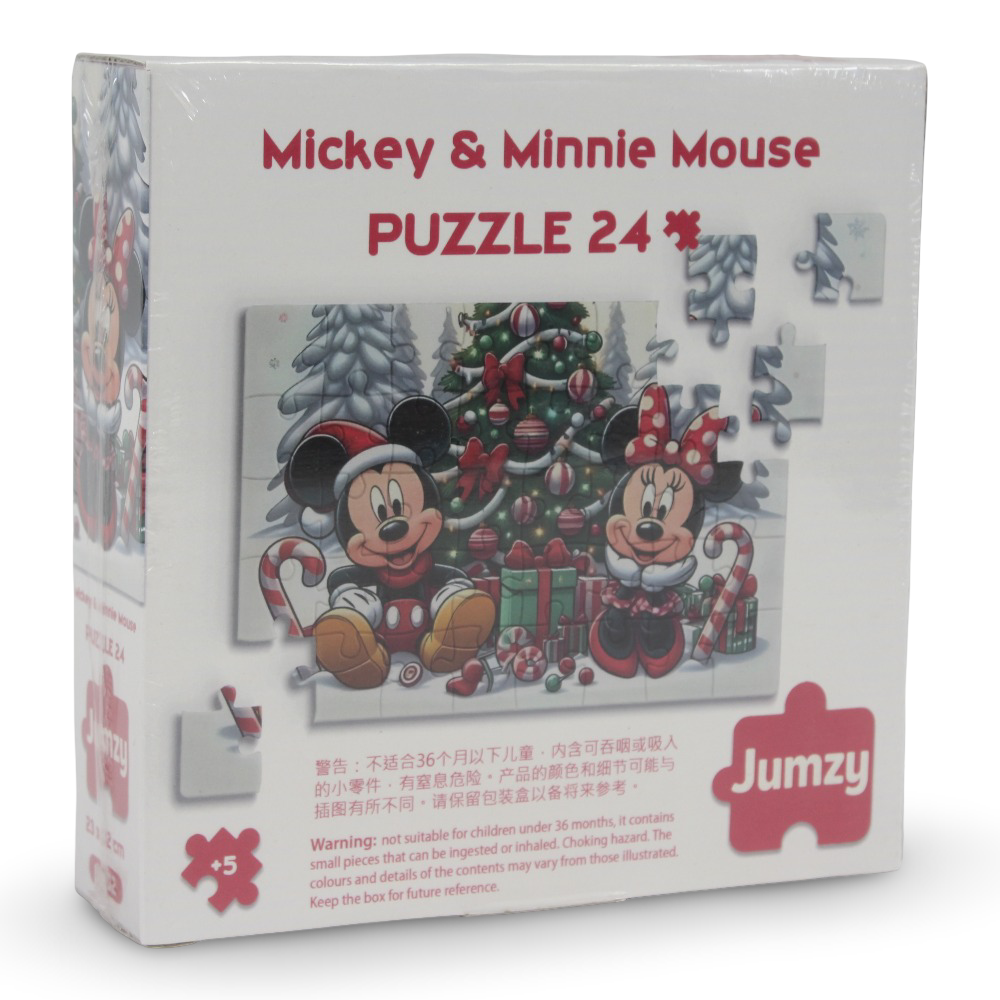 Jumzy Mickey & Minnie Mouse Puzzle – 24 Pieces