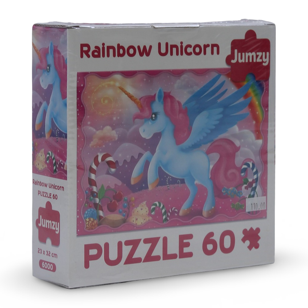 Jumzy Rainbow Unicorn Puzzle – 60 Pieces