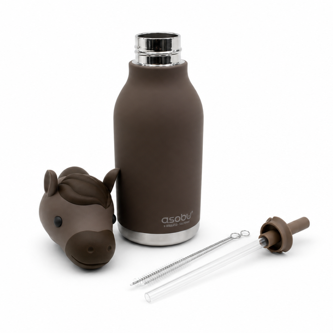 Asobu Bestie Horse Bottle 460ml – Brown