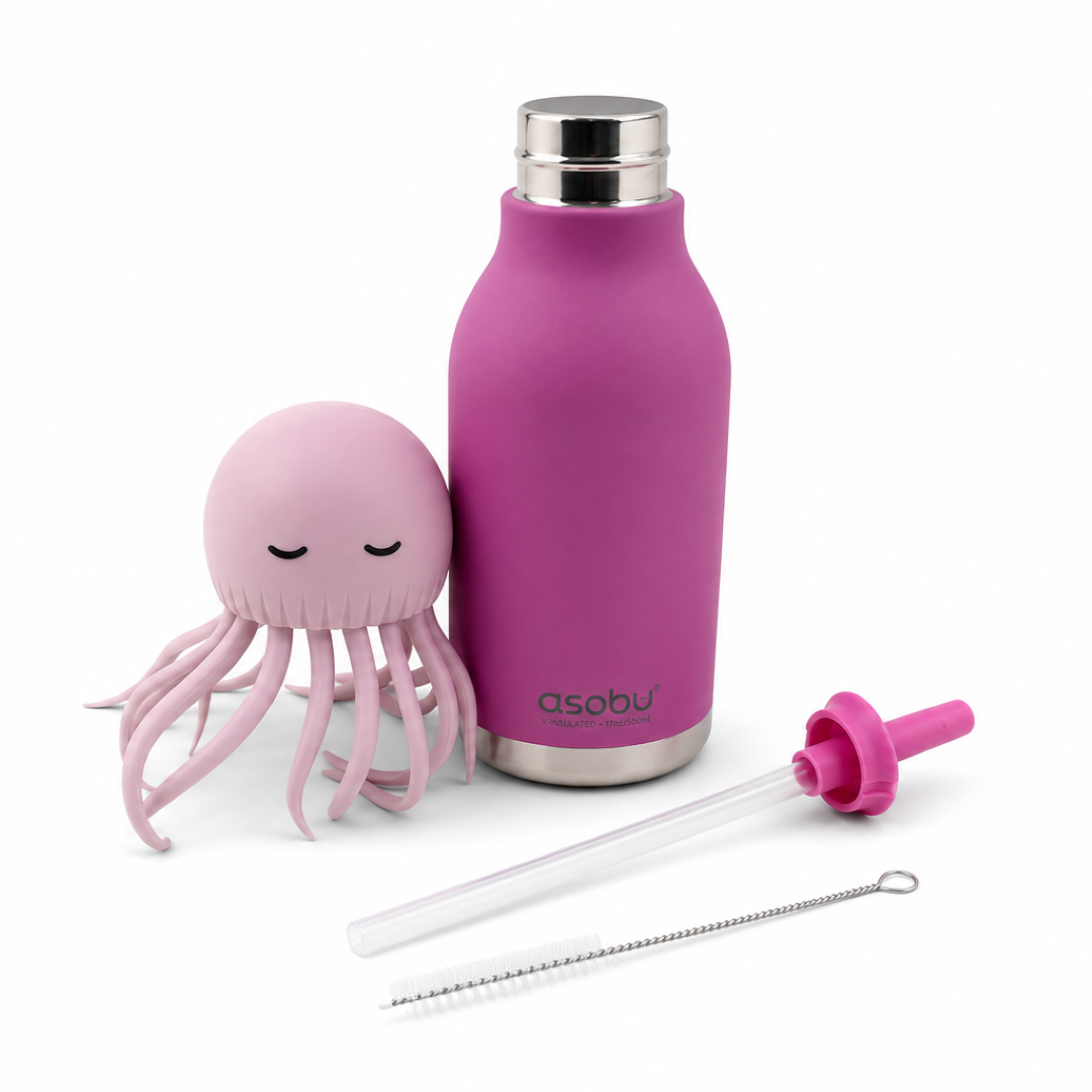 Asobu Bestie Jelly Fish Bottle 460ml – Fuchsia