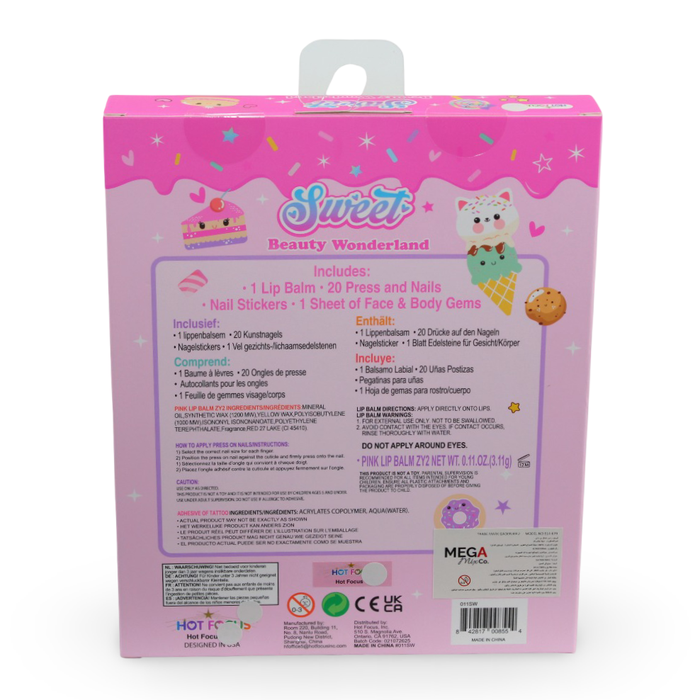 Hot Focus Sweet Beauty Wonderland Nails Set