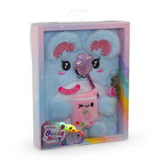 Hot Focus Koala Design Light-up Fuzzy Diary with Lock & Pen – (160 Lined Pages)