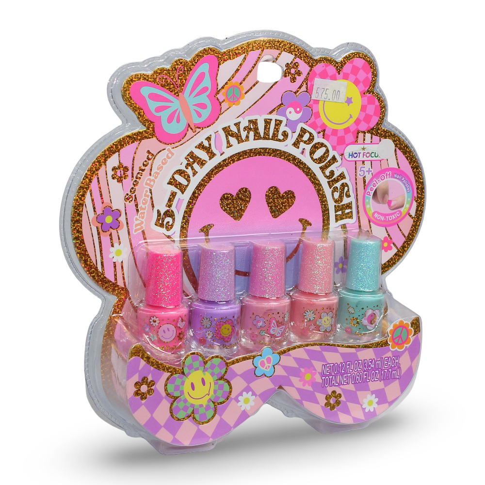 Hot Focus 5 Day Nail Polish Set