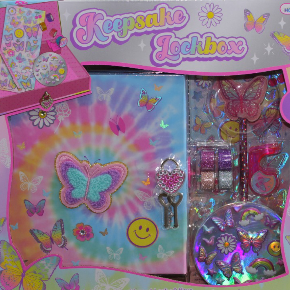 Hot Focus Butterfly Keepsake Lockbox Set