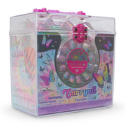 Hot Focus Carryall Cosmetic Case – Multicolor with Butterfly Design