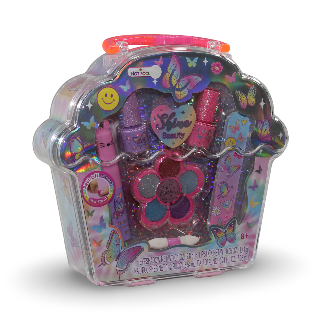 Hot Focus Kids Glitter Nail Accessories Set - Toys