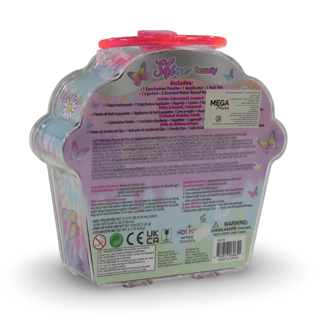 Hot Focus Kids Glitter Nail Accessories Set