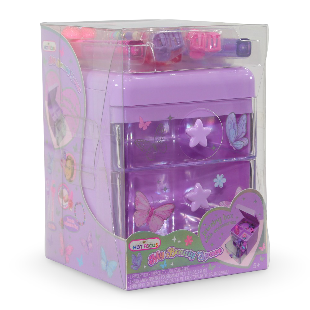 Hot Focus My Beauty Space Jewelry Box and Accessories Set