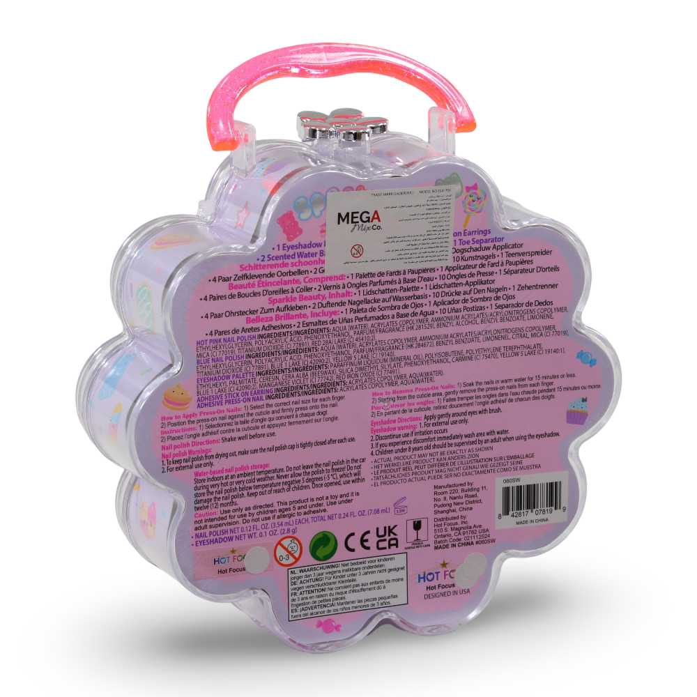 Hot Focus Sparkle Beauty Cosmetic Set