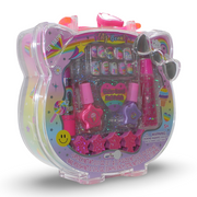 Hot Focus Glittery Nail Accessories Set – Pink