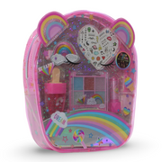 Hot Focus Makeup Backpack Set – Rainbow Unicorn Design